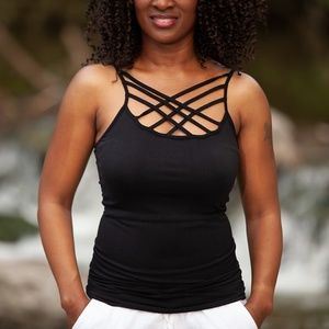 Triple Criss-Cross Front Cami